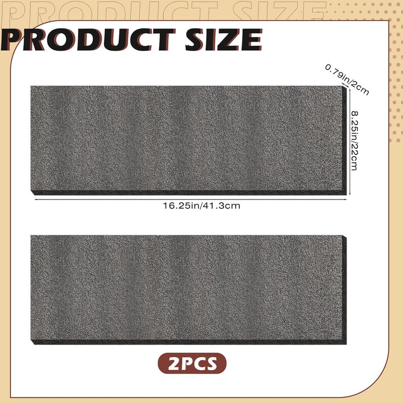 Pangda 2 Pcs Crawlspace Vent Foam DIY 8.25" x 16.25" Polyethylene Foam Block Sheet for Shipping, Packing, Tools, Crafts, Moving, Cases and Toolbox Storage - Image 2
